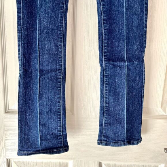Grane Jeans Junior Sz 5 Skinny Low Rise Blue Denim Stretch Zip Fly Medium Wash - Picture 3 of 12